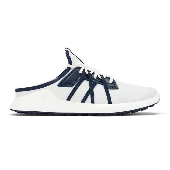OluKai Manele Men\'s Breathable Golf Shoes Bright White/Mood Indigo SZ 11 main image 8